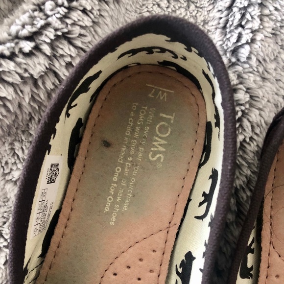 Toms Ladies' Classic Alpargata Shoe - Black - Picture 5 of 6